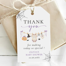 Chá de Bebê Fantasma de Halloween na Linha de Roup