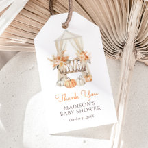 Chá de Bebê Floral de Abóbora de Outono