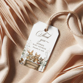 Etiqueta Para Presente Chá de Bebê Floresta Encantada de Inverno