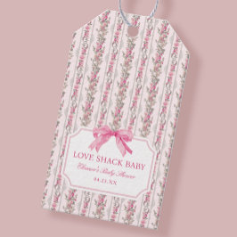 Etiqueta Para Presente Chá de Bebê Love Shack Arco Rosa