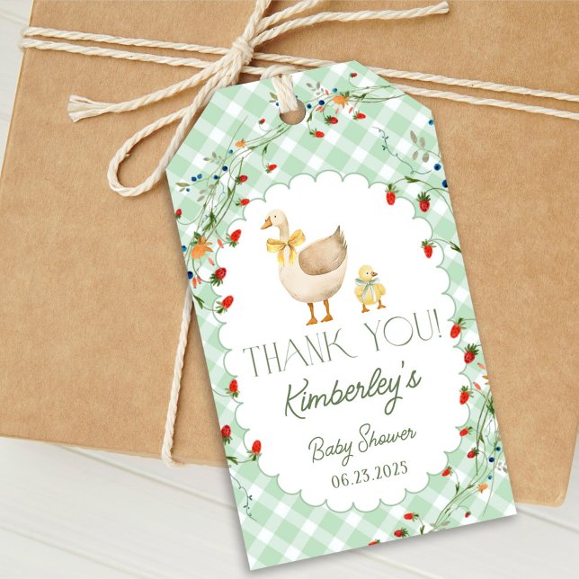 Etiqueta Para Presente Chá de Bebê Neutro Little Silly Goose (Criador carregado)