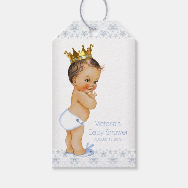 Etiqueta Para Presente Chá de Bebê Príncipe (Frente)