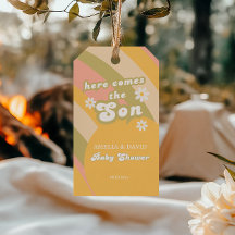 Chá de Bebê Retrô Listras Pastéis Groovy