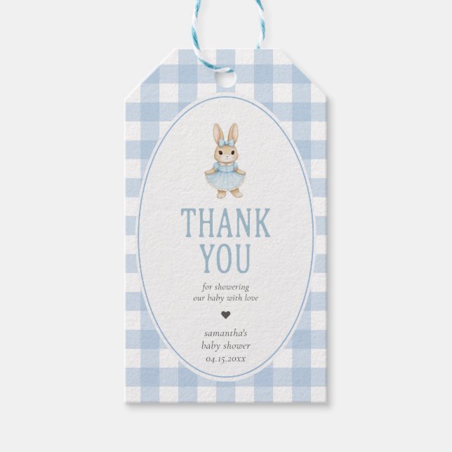 Etiqueta Para Presente Chá de Bebê Somebunny (Frente)