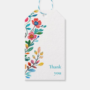 Etiqueta Para Presente Chá de Casais Florais Mexicanos Personalizados