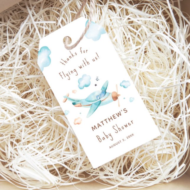 Etiqueta Para Presente Chá de fraldas Blue Toy (Criador carregado)