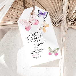 Etiqueta Para Presente Chá de fraldas borboleta