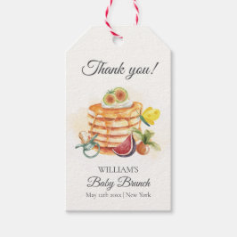 Etiqueta Para Presente Chá de fraldas de Bruneque com Pacificador de Frut