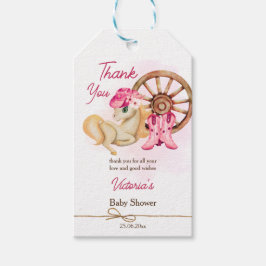 Etiqueta Para Presente Chá de fraldas de vaquinha obrigado você