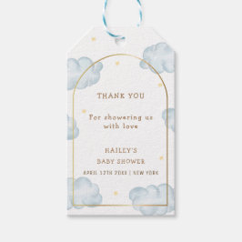 Etiqueta Para Presente Chá de fraldas do Garoto da Nuvem de Boho Bonito