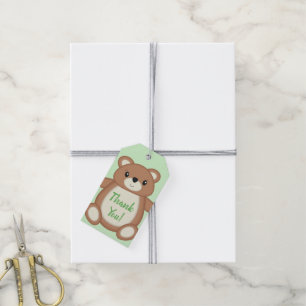 Etiqueta Para Presente Chá de fraldas do Urso de Teddy