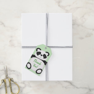 Etiqueta Para Presente Chá de fraldas do Urso Panda