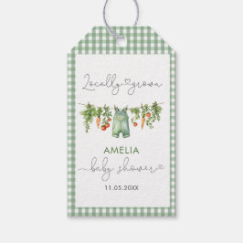 Etiqueta Para Presente Chá de fraldas Elegante de Aquarelas Localmente Cu