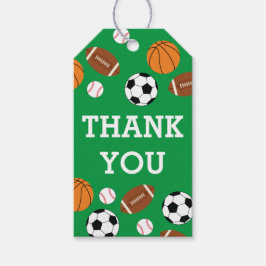 Etiqueta Para Presente Chá de fraldas Esportivo Verde Neutro de Gênero