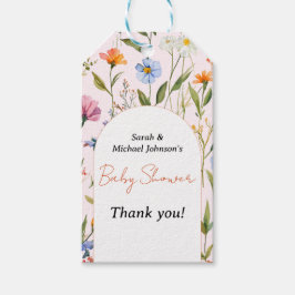 Etiqueta Para Presente Chá de fraldas Floral Adorável