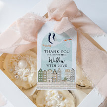 Chá de fraldas Stork Boho Sprinkle Obrigado