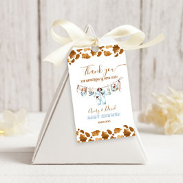 Etiqueta Para Presente Chá de fraldas Wild West Boy do Little Cowboy Clot