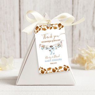 Etiqueta Para Presente Chá de fraldas Wild West Boy do Little Cowboy Clot