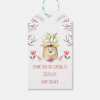 Chá de fraldas Woodland Deer Plant Pote Obrigado