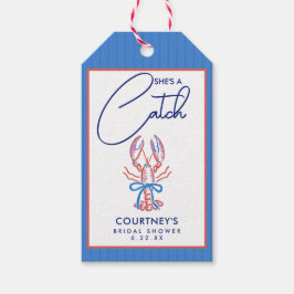 Etiqueta Para Presente Chá de Noiva Lagosta Costeira She's A Catch