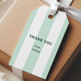 Etiqueta Para Presente Chá de Noiva Listra Cabana Verde Mar