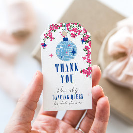 Etiqueta Para Presente Chá de noiva musical de Santorini Bougainvillea