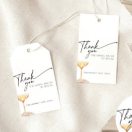 Etiqueta Para Presente Chá de Noiva Pérolas e Prosecco Brunch de Champanh