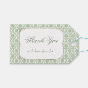 Etiqueta Para Presente Chá de Noiva Vintage Verde Shabby