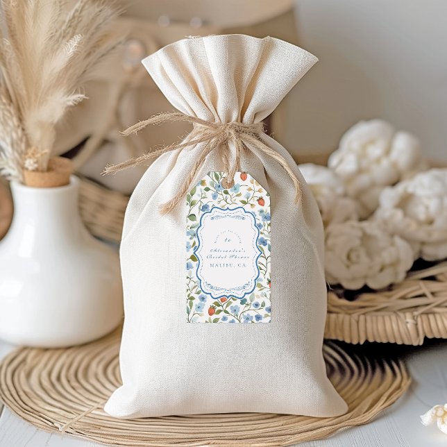 Etiqueta Para Presente Chá de panela Blush Bonito Berry (Criador carregado)