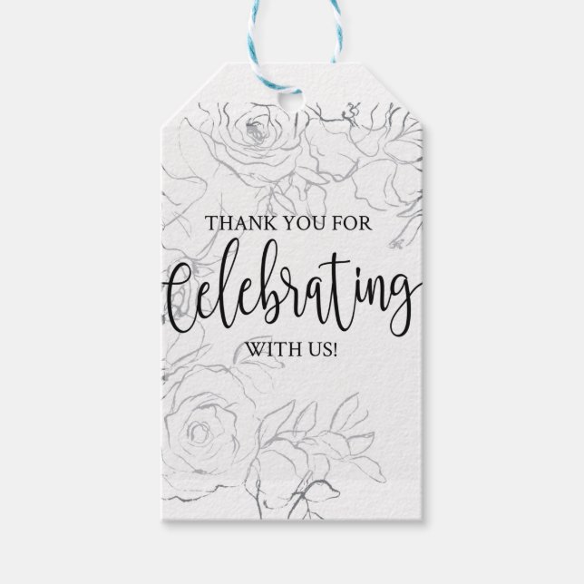 Etiqueta Para Presente Chá de panela, Chá de panela Elegante (Frente)