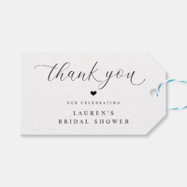 Etiqueta Para Presente Chá de panela Elegante Moderno Obrigado Marcas Fav