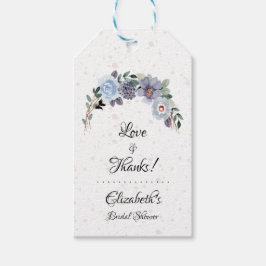 Etiqueta Para Presente Chá de panela Elegante Obrigado Floral