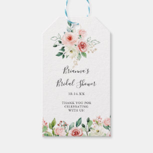 Etiqueta Para Presente Chá de panela Floral de outono do Elegant Dainty