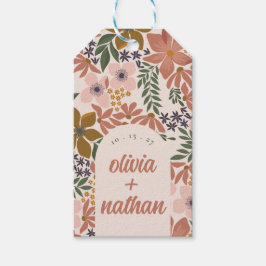 Etiqueta Para Presente Chá de panela Floral ou Casamento Personalizado