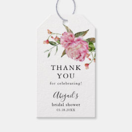 Etiqueta Para Presente Chá de panela Floral Rosa