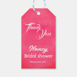 Etiqueta Para Presente Chá de panela rosa pálido