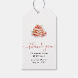 Etiqueta Para Presente Chá de panela Waffle Brunch Obrigado