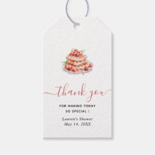 Etiqueta Para Presente Chá de panela Waffle Brunch Obrigado