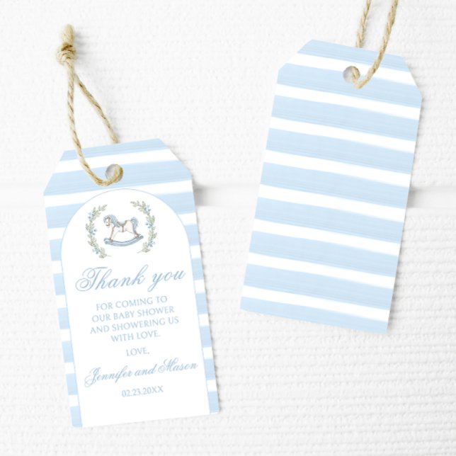 Etiqueta Para Presente Chá do carneiro azul (Criador carregado)