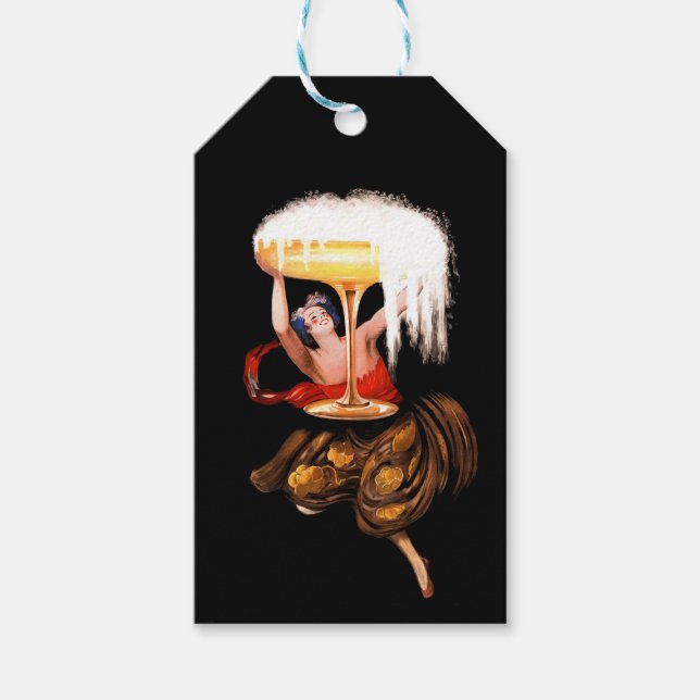 Etiqueta Para Presente Champagne Toast (Frente)