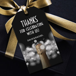 Etiqueta Para Presente Chanfra Preta e Branca