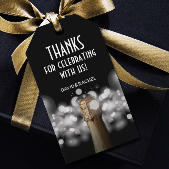 Etiqueta Para Presente Chanfra Preta e Branca (Criador carregado)