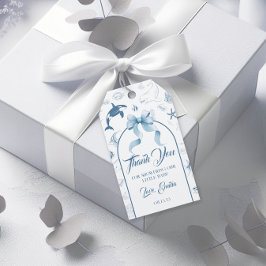 Etiqueta Para Presente Charm do Oceano Obrigado Chás de Bebê