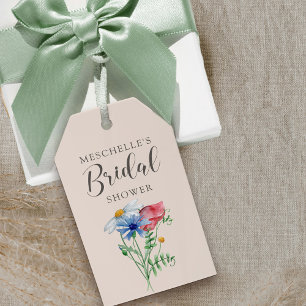 Etiqueta Para Presente Charme Rustic Floral Chá de panela