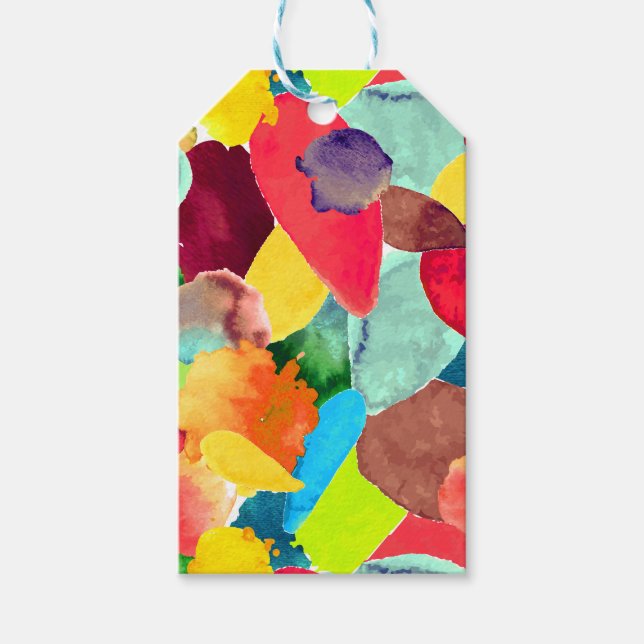 Etiqueta Para Presente Chave de cor 5 (Frente)