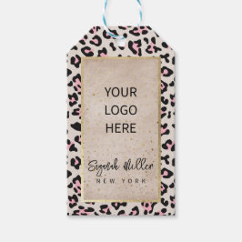 Etiqueta Para Presente Cheetah Pattern E Dourada Vintage