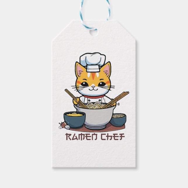 Etiqueta Para Presente Chef de Ramen (Frente)