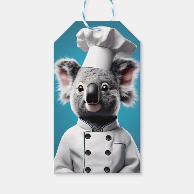 Etiqueta Para Presente Chef Koala (Frente)
