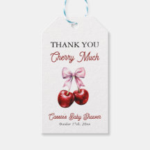 Cherry On Top Pink Arco Chá de panela Obrigado
