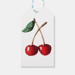 Etiqueta Para Presente Cherry Red